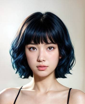 Short Bob Inky Blue