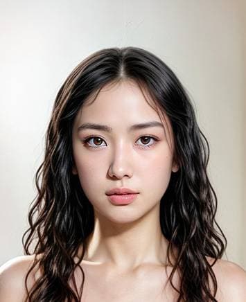 Black Wet Look Curls