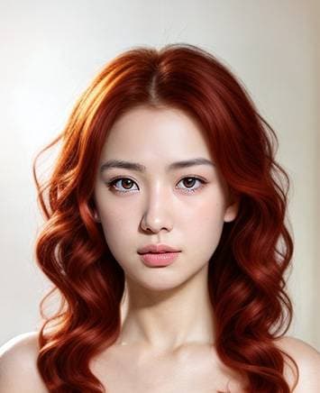 Ondas sueltas rojizo