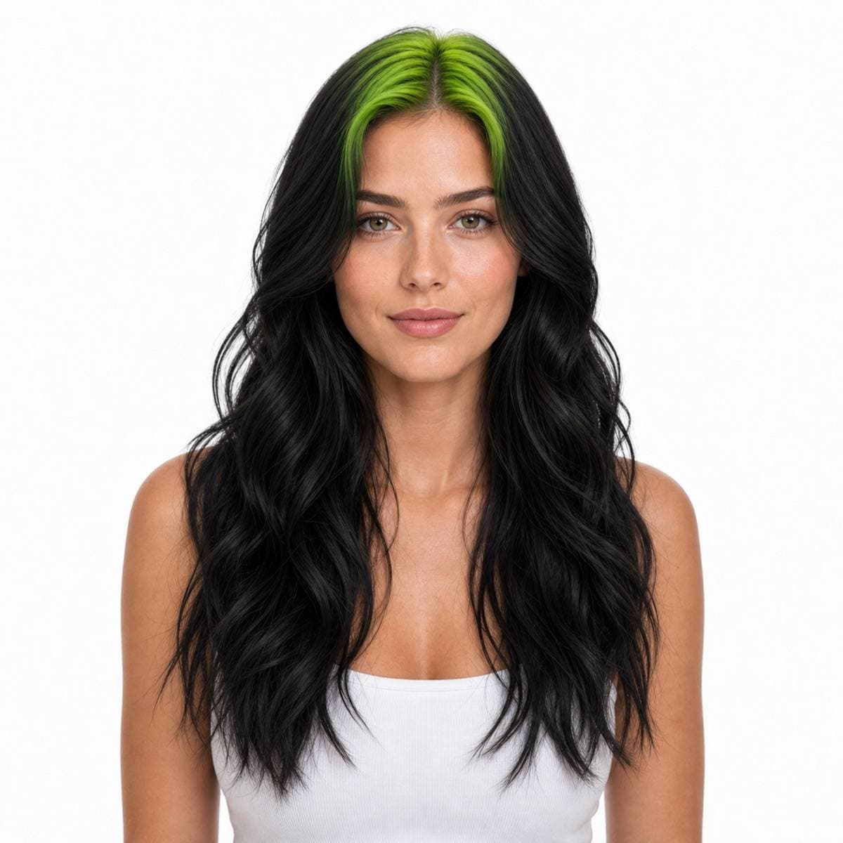 Neon Root Black Hair