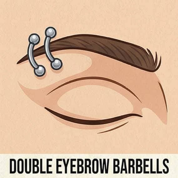 Double Eyebrow Barbells