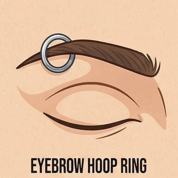 Eyebrow Hoop Ring