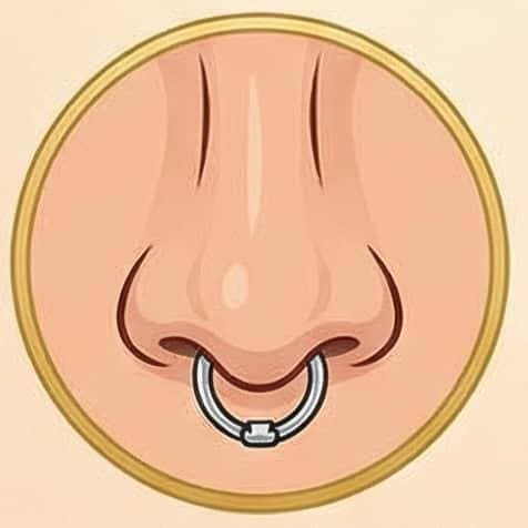 비중격 클릭 링