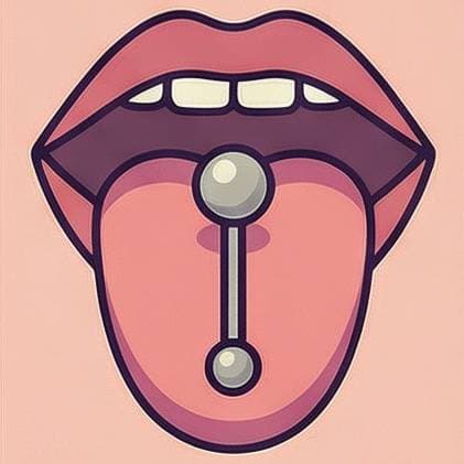 Tongue Ball-Top Barbell