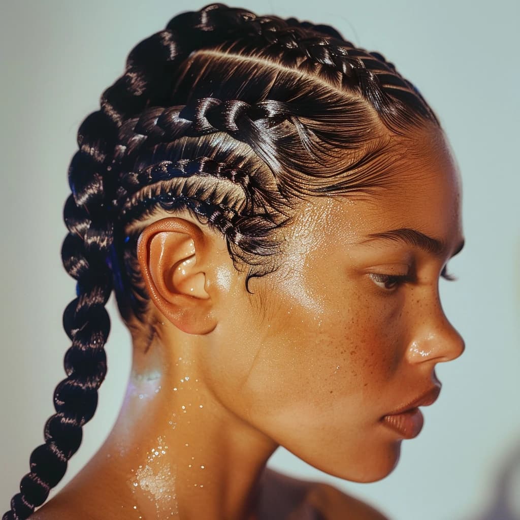 Trenzas de Boxeadora