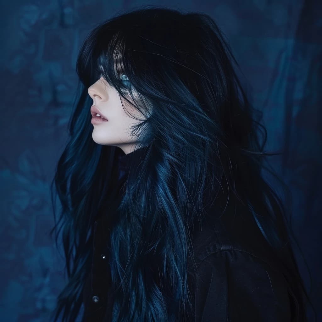 Deep Ocean Blue Black