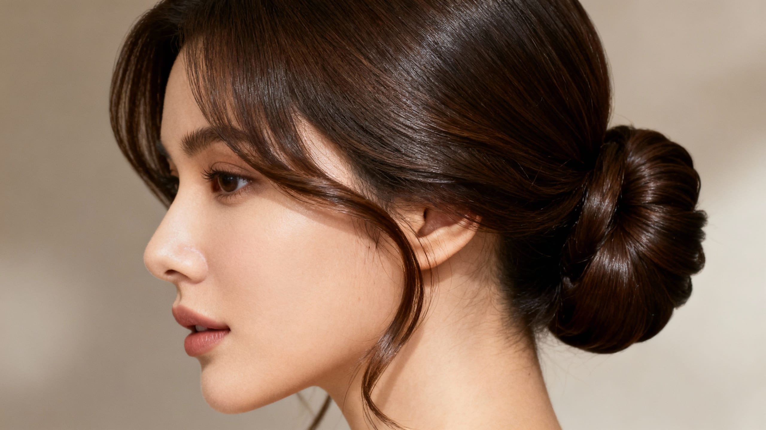 elegant shoulder length updo