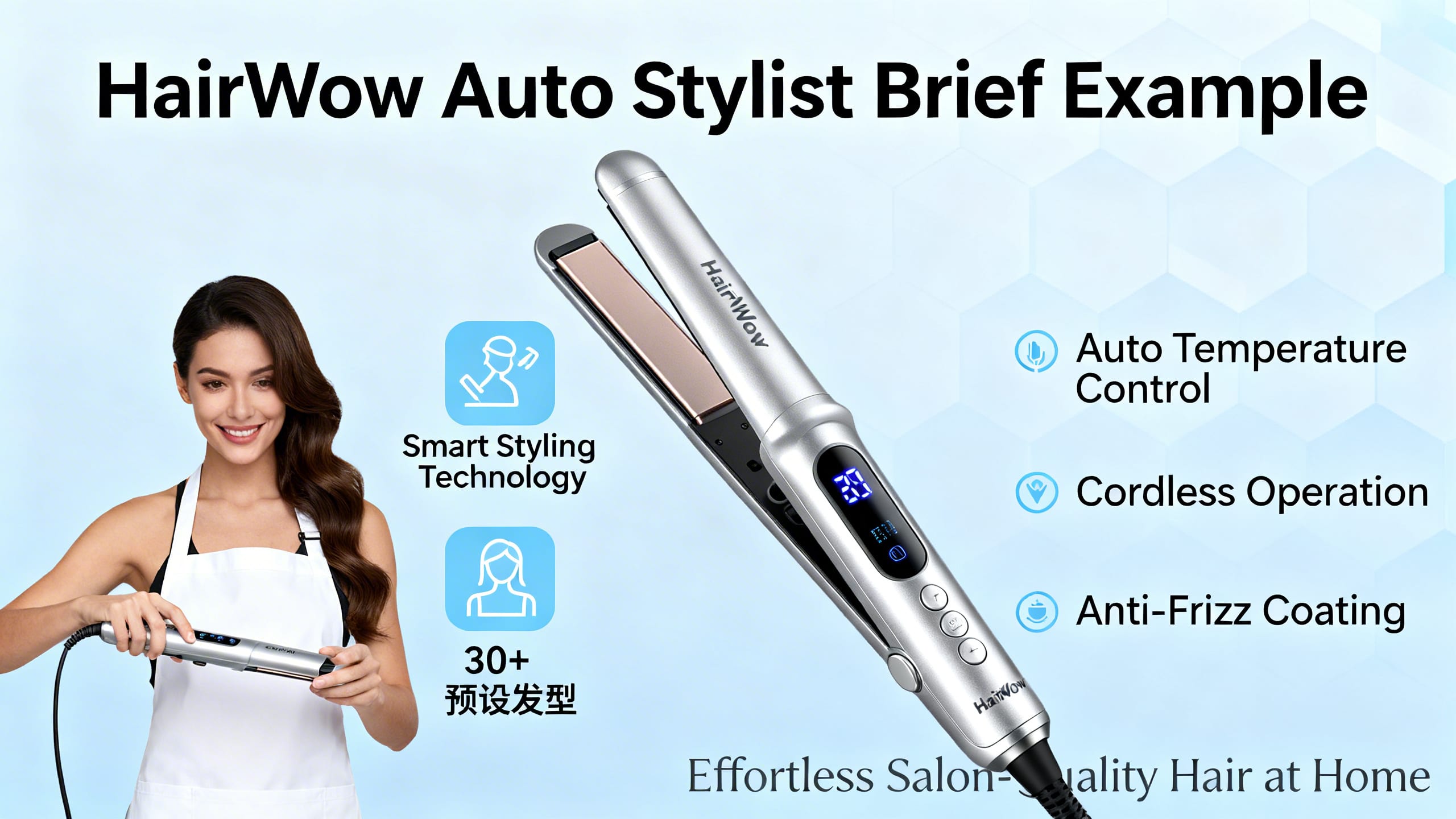 HairWow Auto Stylist Brief example