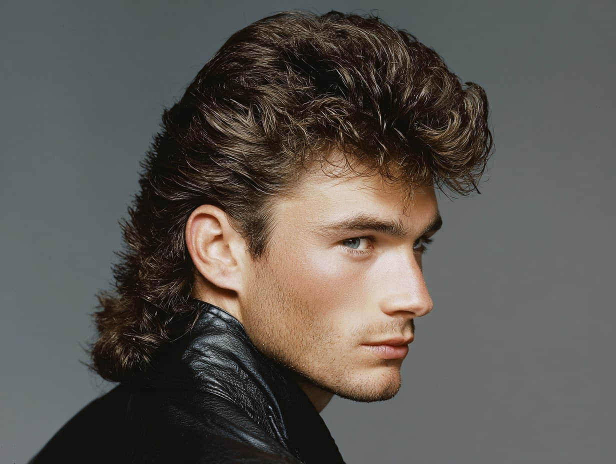 Mullet-inspired wolf cut with longer back and textured crown